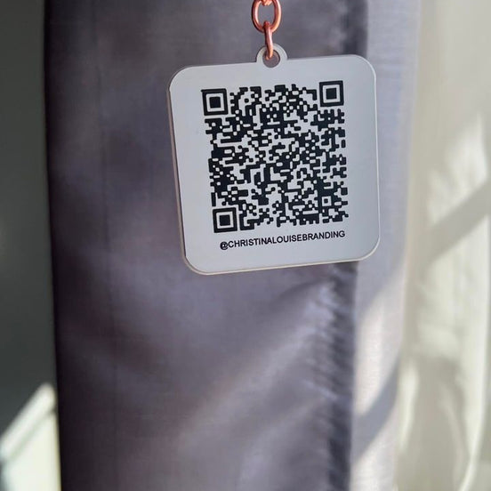 Personalized QR Code Keychain
