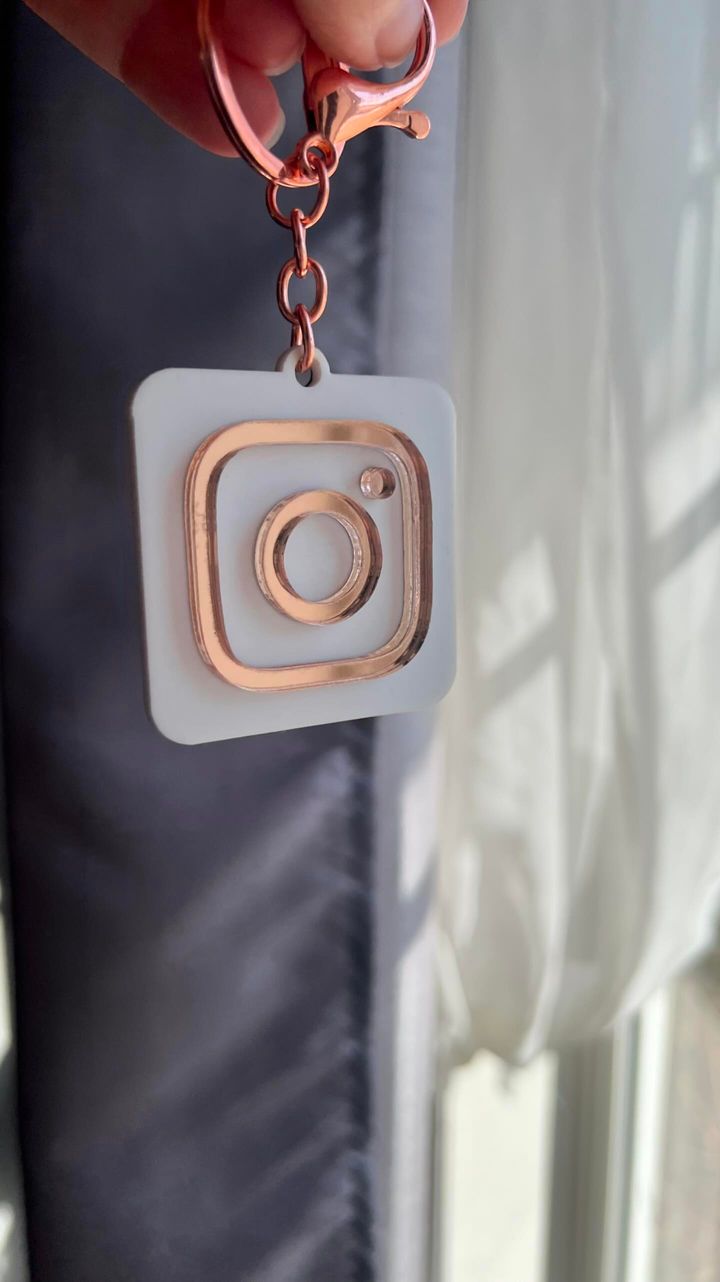 Personalized QR Code Keychain