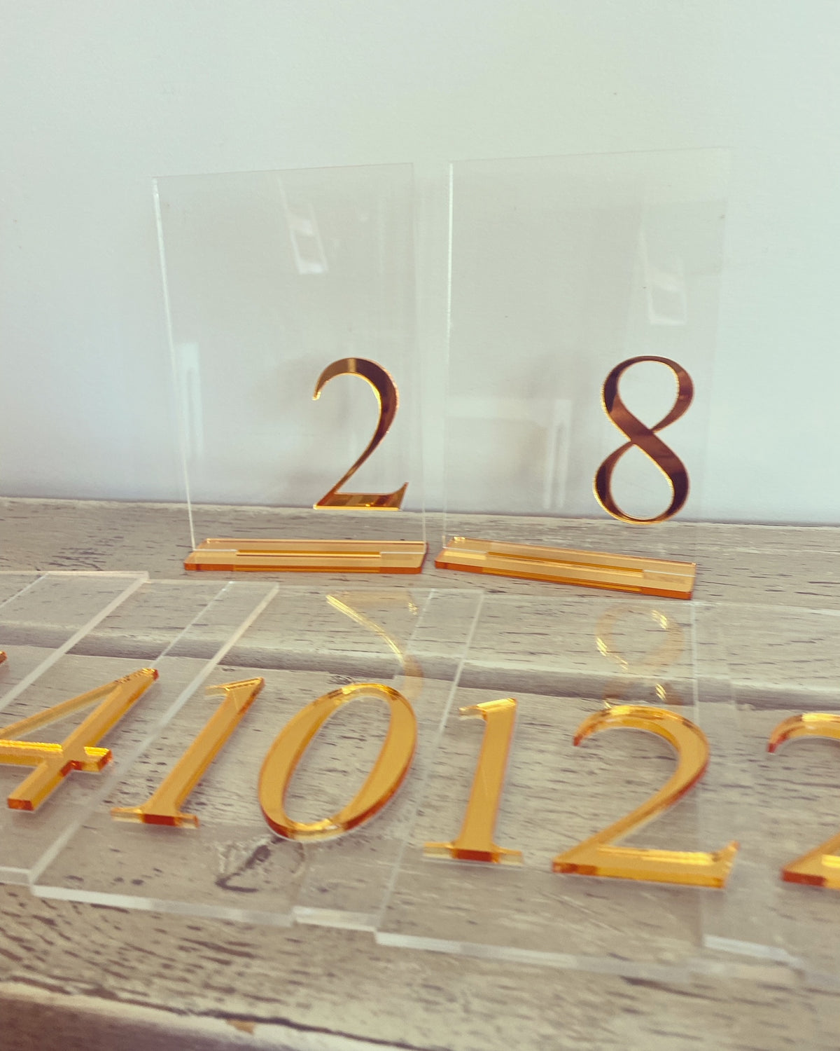 Acrylic Table Numbers