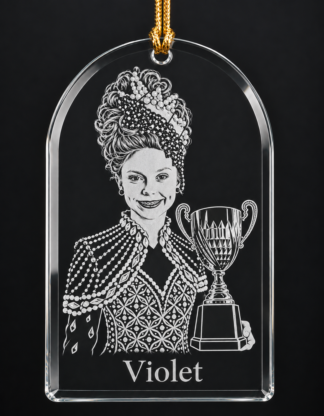 Irish Dance Glass Keepsake Ornament