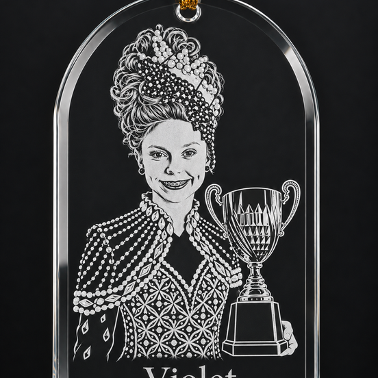 Irish Dance Glass Keepsake Ornament