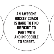 Personalized Coach Hockey Puck