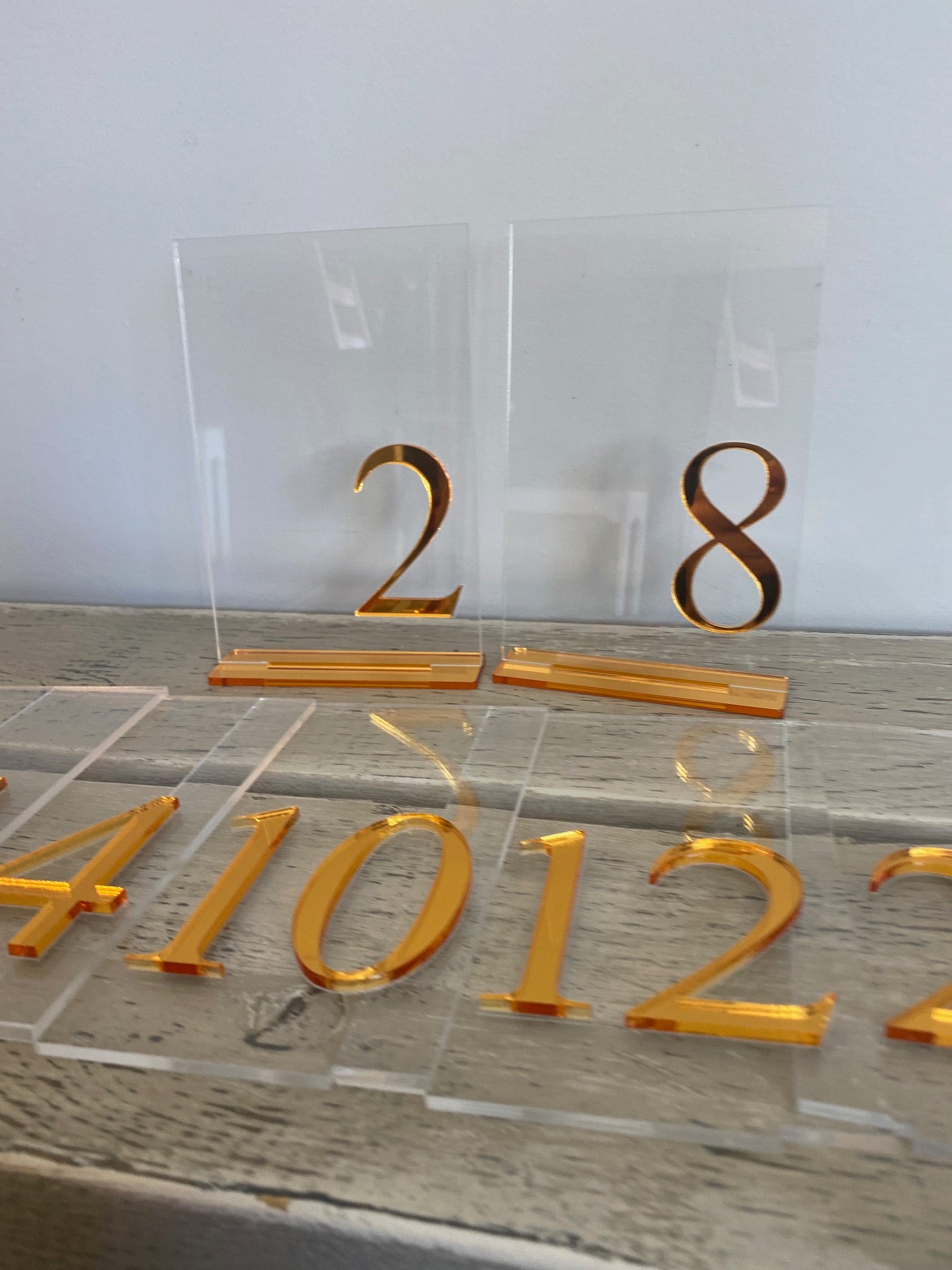 Table Numbers Acylic Acrylic Table Numbers – Engravables Design