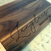Personalized Walnut Cutting Board