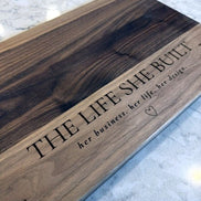 Personalized Walnut Cutting Board
