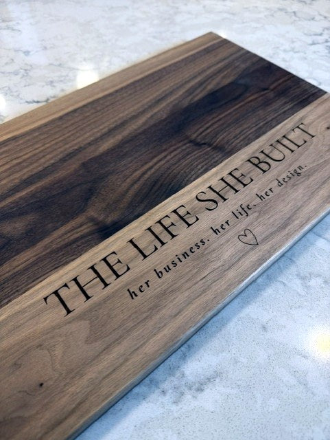 Personalized Walnut Cutting Board