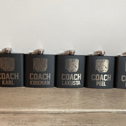 Personalized 6 oz Black Flask
