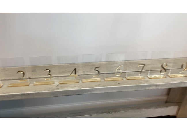 Acrylic Table Numbers