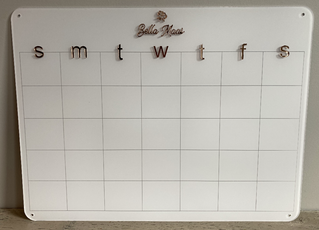 Acrylic Wall Calendar