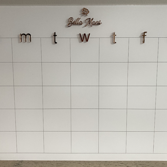 Acrylic Wall Calendar