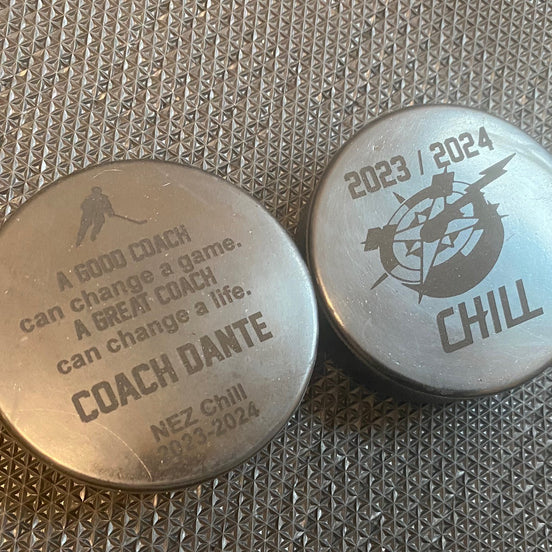 Personalized Coach Hockey Puck