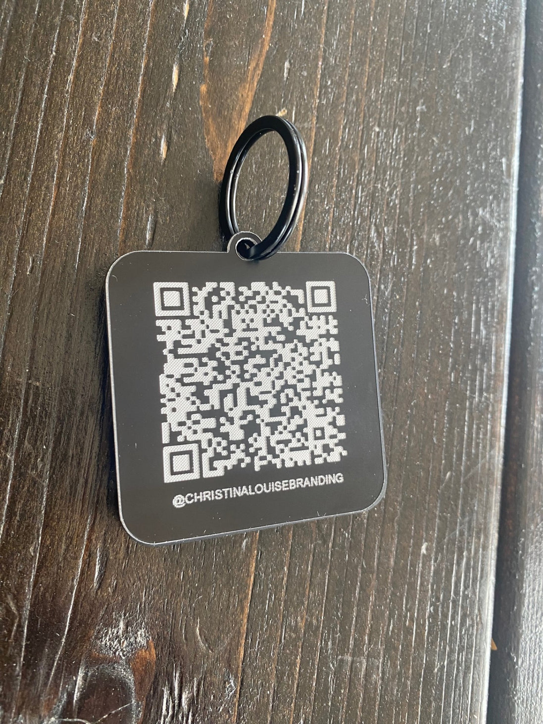 Personalized QR Code Keychain