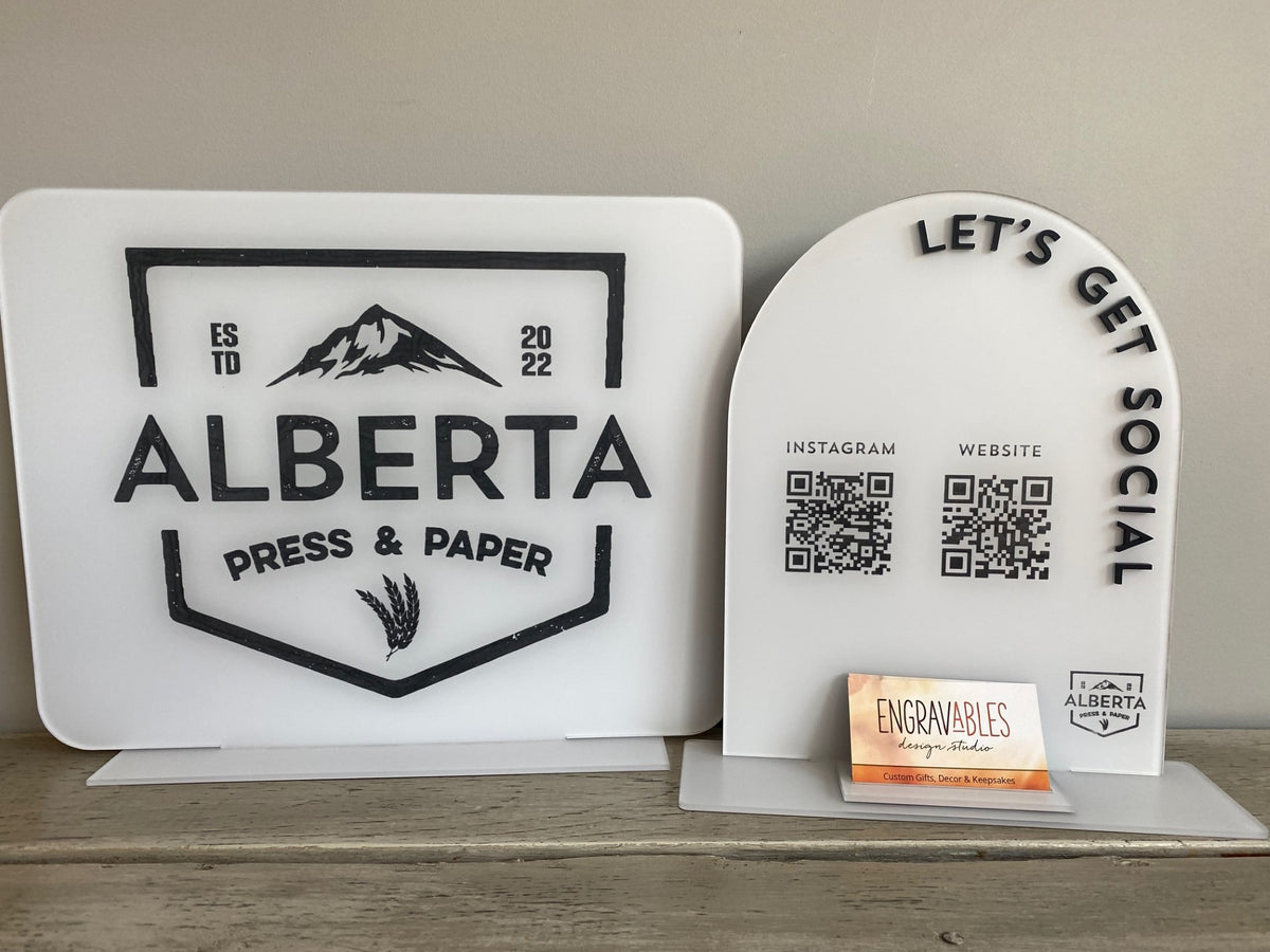 Custom Branded QR Sign