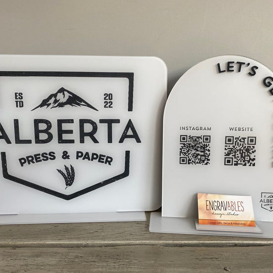 Custom Branded QR Sign