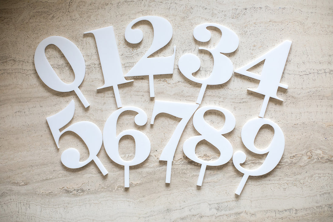 Numeric Cake Topper Sets