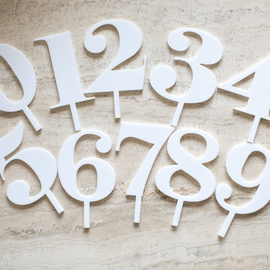Numeric Cake Topper Sets