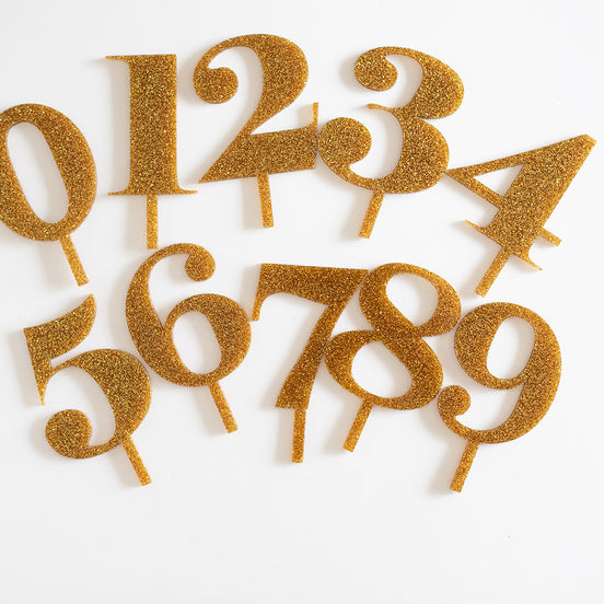 Numeric Cake Topper Sets