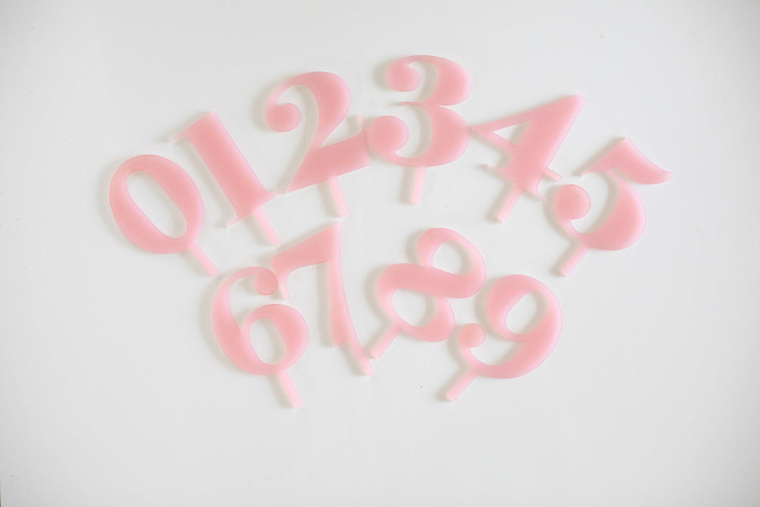 Numeric Cake Topper Sets