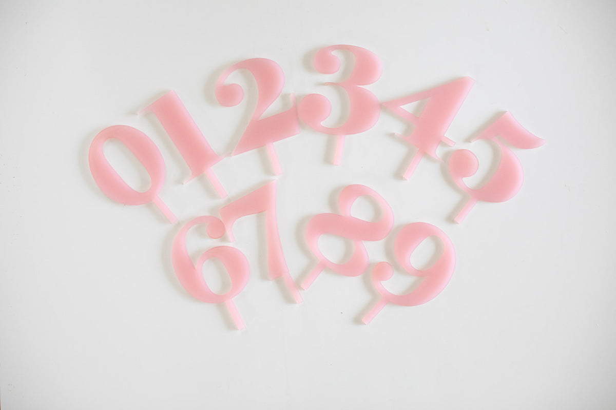 Numeric Cake Topper Sets