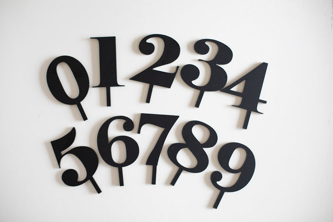Numeric Cake Topper Sets