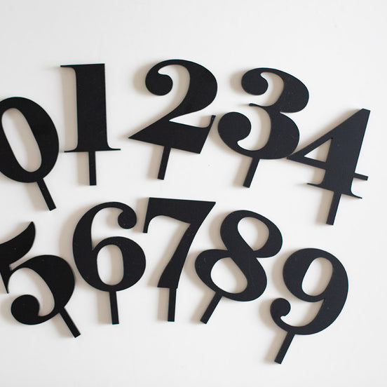Numeric Cake Topper Sets