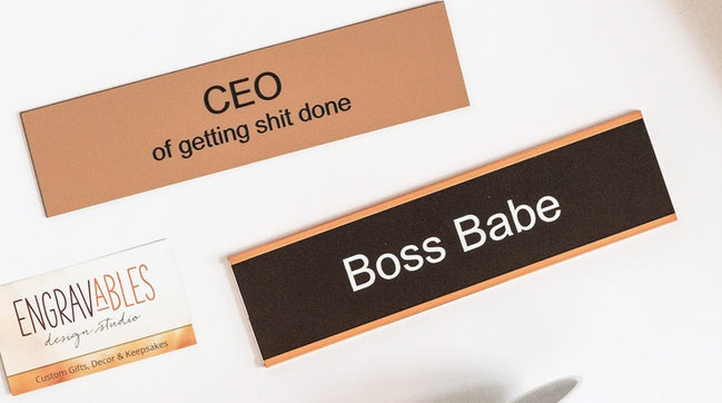 Humor Desk Plate