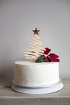 Rustic Christmas Tree Cake Topper