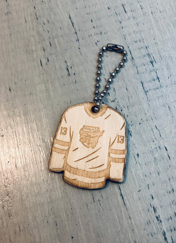 Hockey Jersey Keychain / Bag Tag