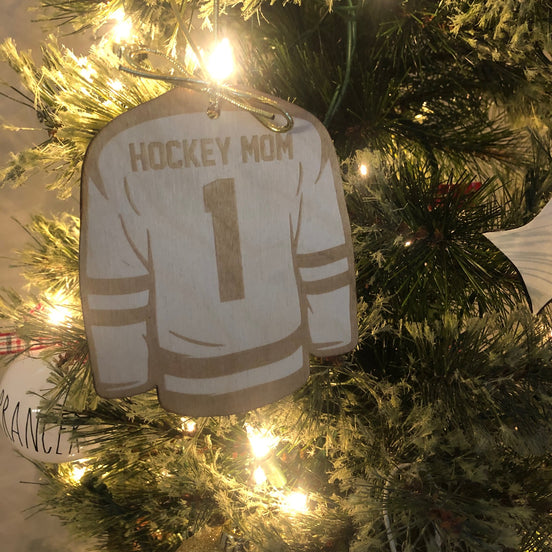 #1 Hockey Mom Ornament
