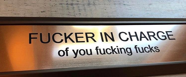 Humor Desk Plate