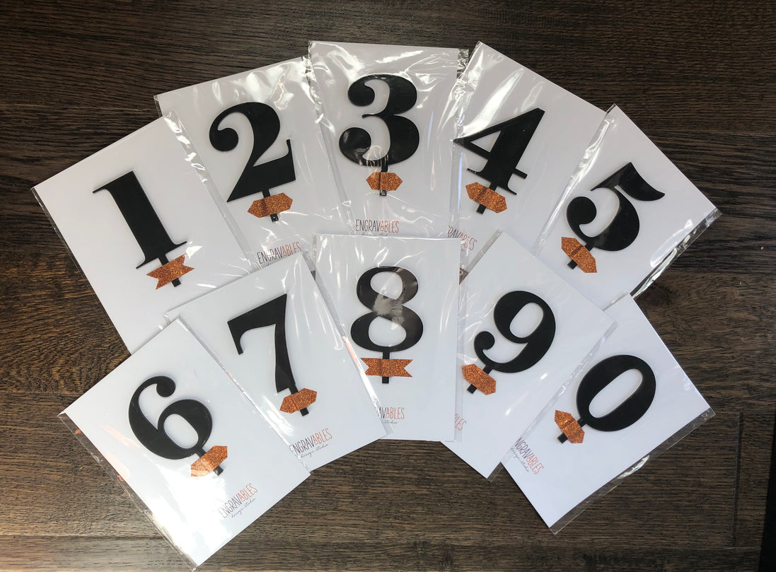 Numeric Cake Topper Sets