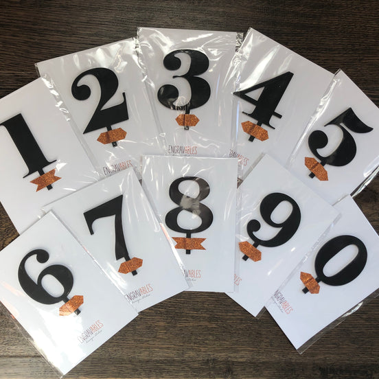 Numeric Cake Topper Sets