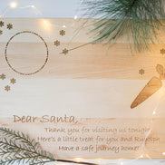 Dear Santa - Milk & Cookies Board
