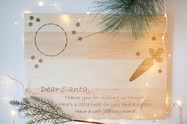 Dear Santa - Milk & Cookies Board