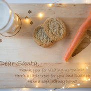 Dear Santa - Milk & Cookies Board