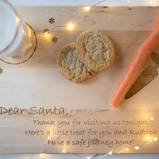 Dear Santa - Milk & Cookies Board