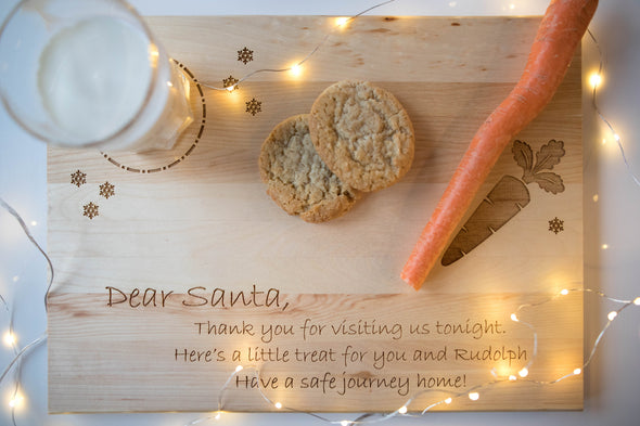 Dear Santa - Milk & Cookies Board