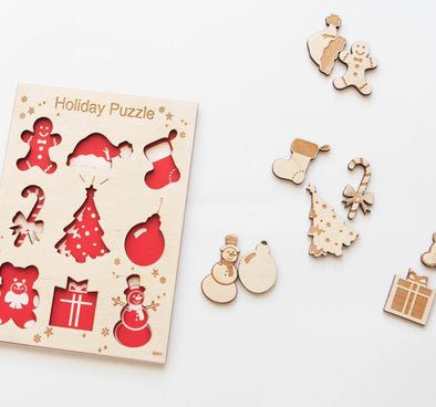 Wooden Holiday Puzzle